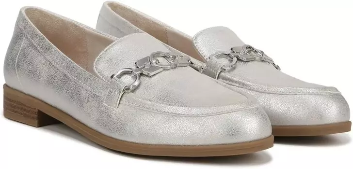 Лоферы Rate Adorn Dr. Scholl's, цвет Silver Synthetic