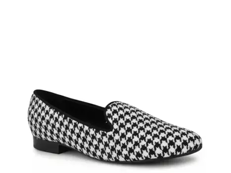 Лоферы Renold Nine West, Black/White Houndstooth Print Fabric