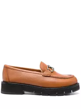Лоферы Rolo с мехом Ferragamo, коричневый