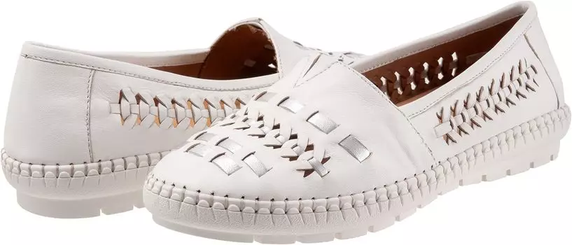 Лоферы Rory Trotters, цвет White Silver
