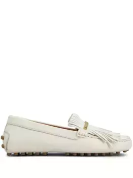Лоферы с бахромой TOD'S, белый