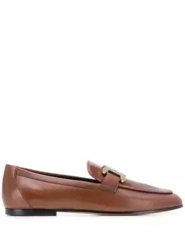 Лоферы с цепочками TOD'S, коричневый