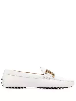 Лоферы с цепочкой TOD'S, белый