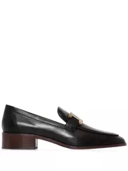 Лоферы с цепочкой TOD'S, черный