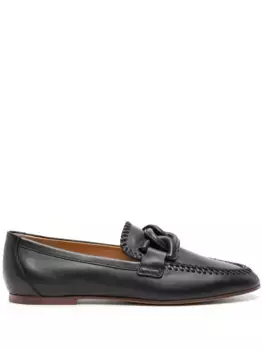 Лоферы с цепочкой TOD'S, черный