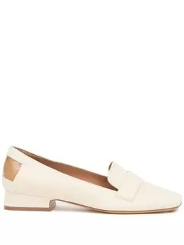 Лоферы с декоративной строчкой Maison Margiela, белый