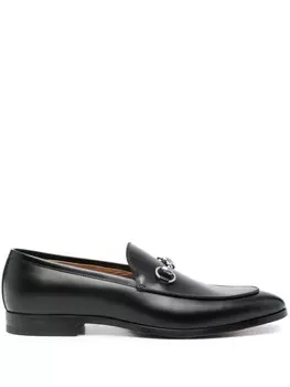 Лоферы с декором Horsebit Gucci, черный