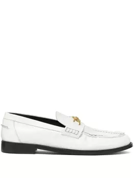 Лоферы с декором Medusa Versace, белый