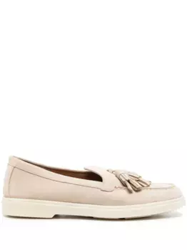 Лоферы с кисточками Santoni, нейтральный