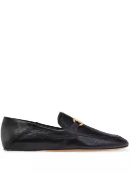 Лоферы с логотипом Ferragamo, черный