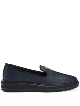 Лоферы с логотипом Giuseppe Zanotti, синий