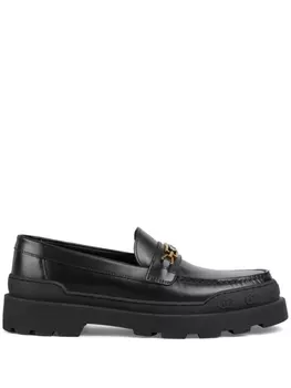 Лоферы с логотипом Interlocking G Gucci, черный