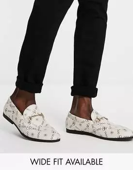 Лоферы с монограммой ASOS DESIGN