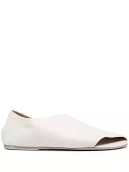 Лоферы с открытым носком Marsll, белый