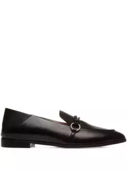 Лоферы с плетеной отделкой Bally, черный