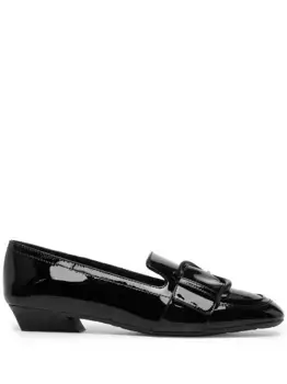 Лоферы с пряжкой Ferragamo, черный