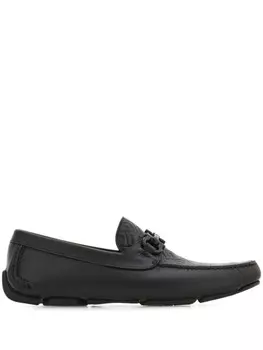 Лоферы с пряжкой Gancini Ferragamo, черный