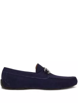 Лоферы с пряжкой Gancini Ferragamo, синий