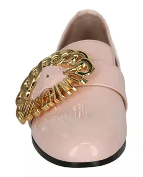 Лоферы с пряжкой с логотипом Moschino, розовый
