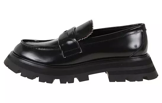 Лоферы с вышитым логотипом Alexander Mcqueen