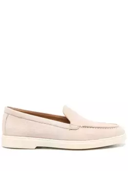 Лоферы с закругленным носком Santoni, нейтральный