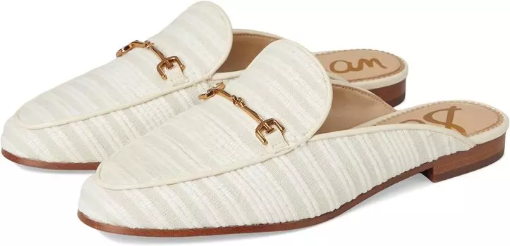 Лоферы Sam Edelman Linnie, цвет White/Natural Striped Linen