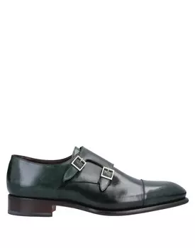 Лоферы Santoni, темно-зеленый