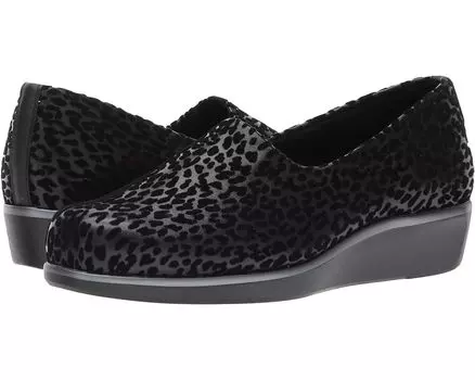 Лоферы SAS Bliss Slip On Wedge, черный