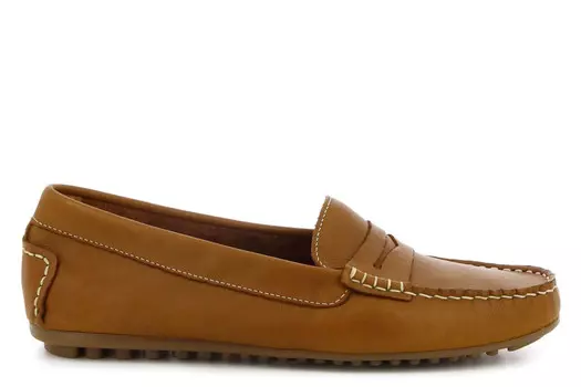 Лоферы Sauvage на плоской подошве Casas, коричневый