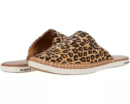Лоферы SeaVees Lido Slide Printed Cowhide, леопардовый