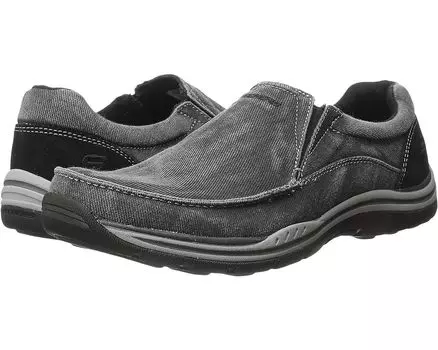 Лоферы SKECHERS Expected - Avillo, цвет Black Canvas/Suede