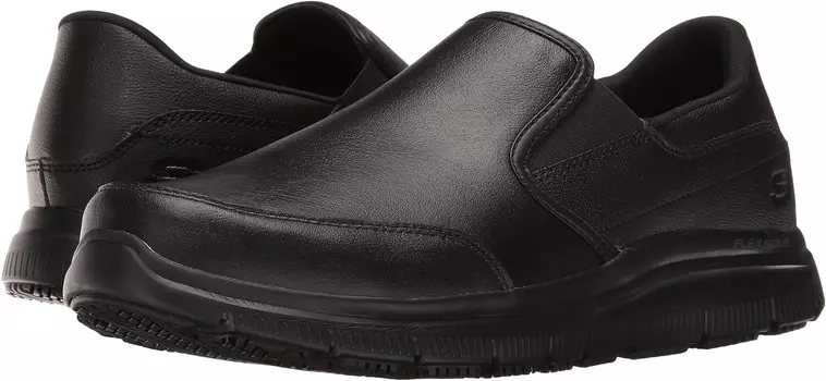 Лоферы SKECHERS Work Flex Advantage SR - Bronwood, цвет Black Leather