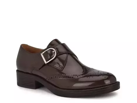 Лоферы Smythe Wingtip Monk Strap Slip-On Nine West, темно-коричневый