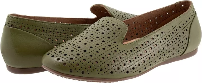 Лоферы SoftWalk Shelby Perf, цвет Dark Olive