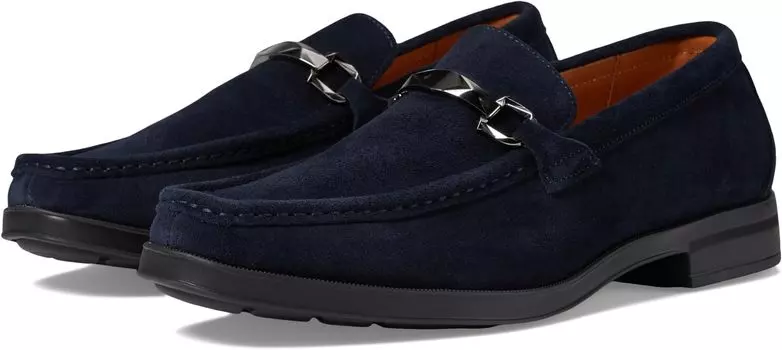 Лоферы Stacy Adams Paragon Suede Slip On Loafer, цвет Navy Suede