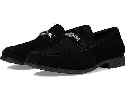 Лоферы Stacy Adams Ravelle Moc Toe Bit Slip-On, черный замшевый