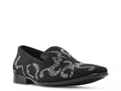 Лоферы Steve Madden Brite, черный/серебристый металлик