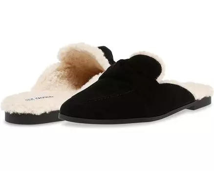 Лоферы Steve Madden Chart, цвет Black Suede Faux Fur