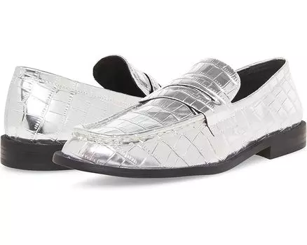 Лоферы Steve Madden Goodman Loafer, цвет Silver Croco