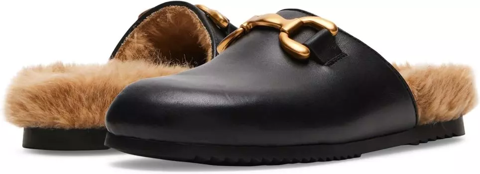 Лоферы Steve Madden Masin, цвет Black Leather Fur