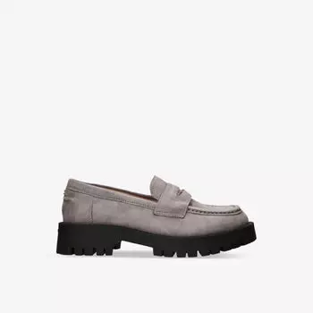 Лоферы Stomper 2 из замши и кожи с ремешками Carvela, серый