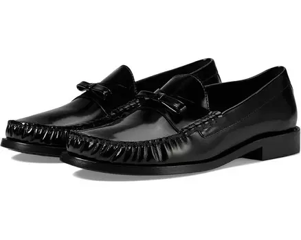 Лоферы Stuart Weitzman Lottie Bow Loafer, черный