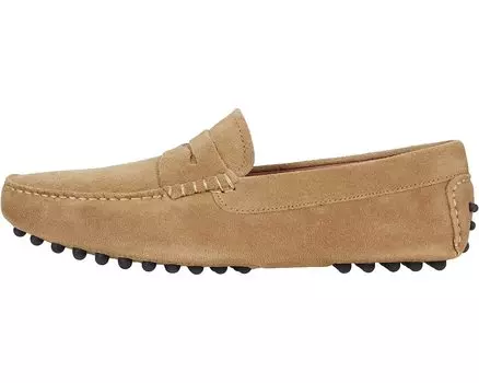 Лоферы Suede Penny Driver Massimo Matteo, палха