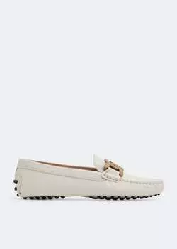 Лоферы TOD'S Kate Gommino driving loafers, белый