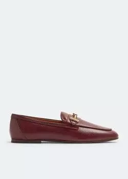 Лоферы Tod'S Leather, бордовый