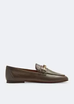 Лоферы Tod'S Leather, зеленый