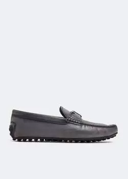 Лоферы TOD'S Timeless Gommino driving loafers, серый