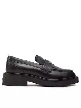 Лоферы Tommy Jeans Tjw Flat Loafer, черный