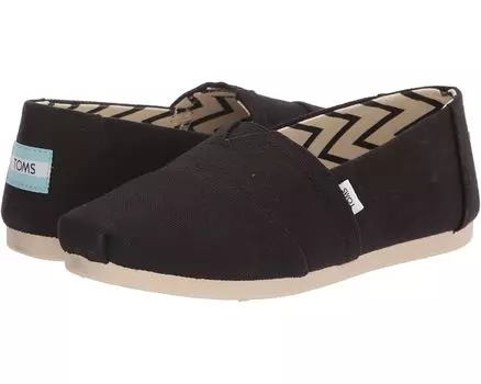 Лоферы TOMS Classic Alpargata, цвет Black Cotton