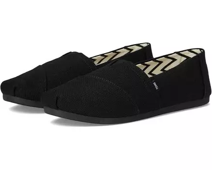 Лоферы TOMS Classic Alpargata with Heritage Canvas, черный